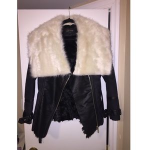 River island faux fur jacket UK size 8, US size 4