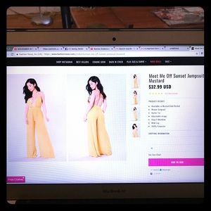 Meet me off sunset jumpsuit by Fashion Nova