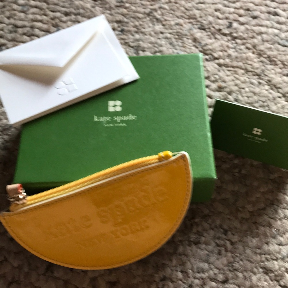 Kate spade lemon coin holder