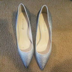 Boutique 9  silver glitter pumps
