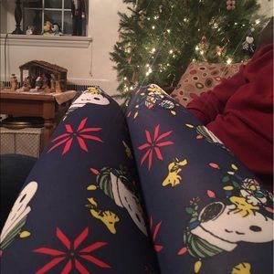 Snoopy Peanuts Christmas Leggings