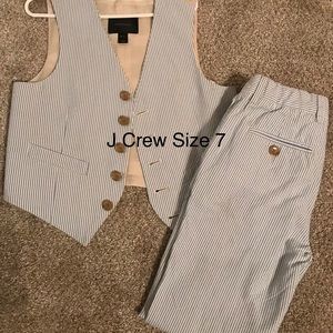 JCrew pant and vest set