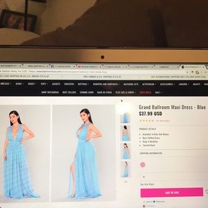 Grand Ballroom Maxi Dress -Blue by Fashion Nova