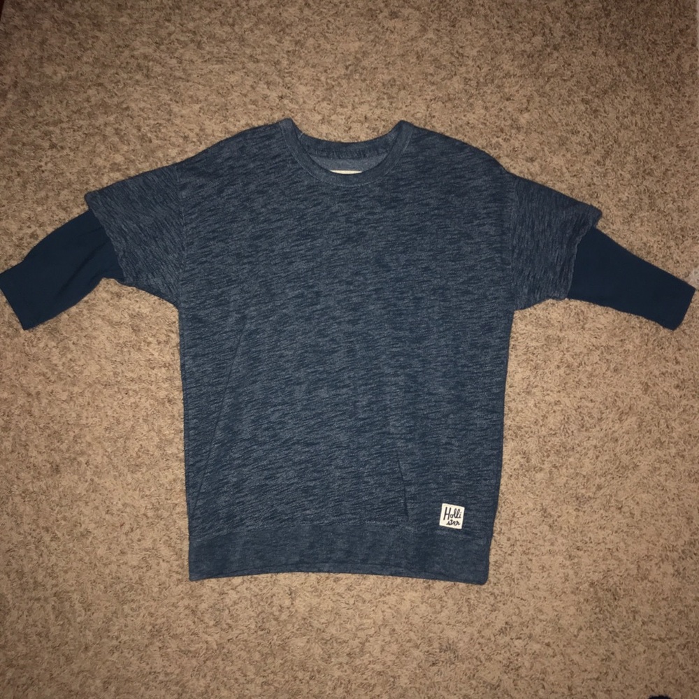 layered sweatshirt