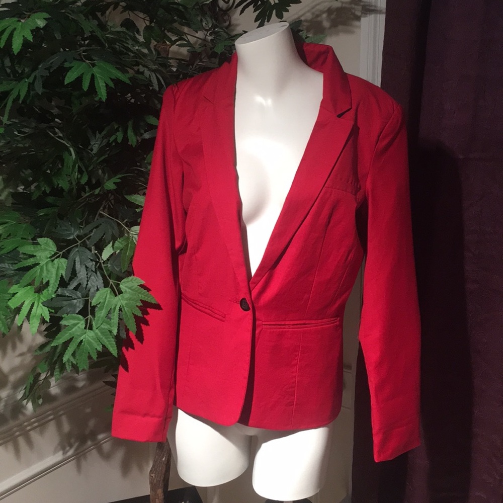 Gorgeous Medium red blazer by Pull and bear
