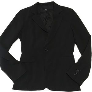 Tahari Black Lined suit blazer size 4
