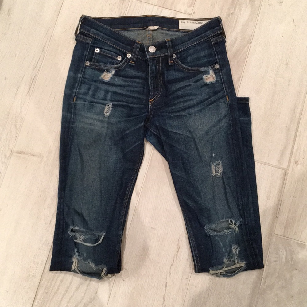 Distressed Rag and Bone skinny jeans