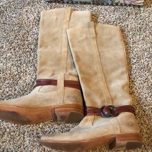Suede Frye Riding Boots - Excellent Condition