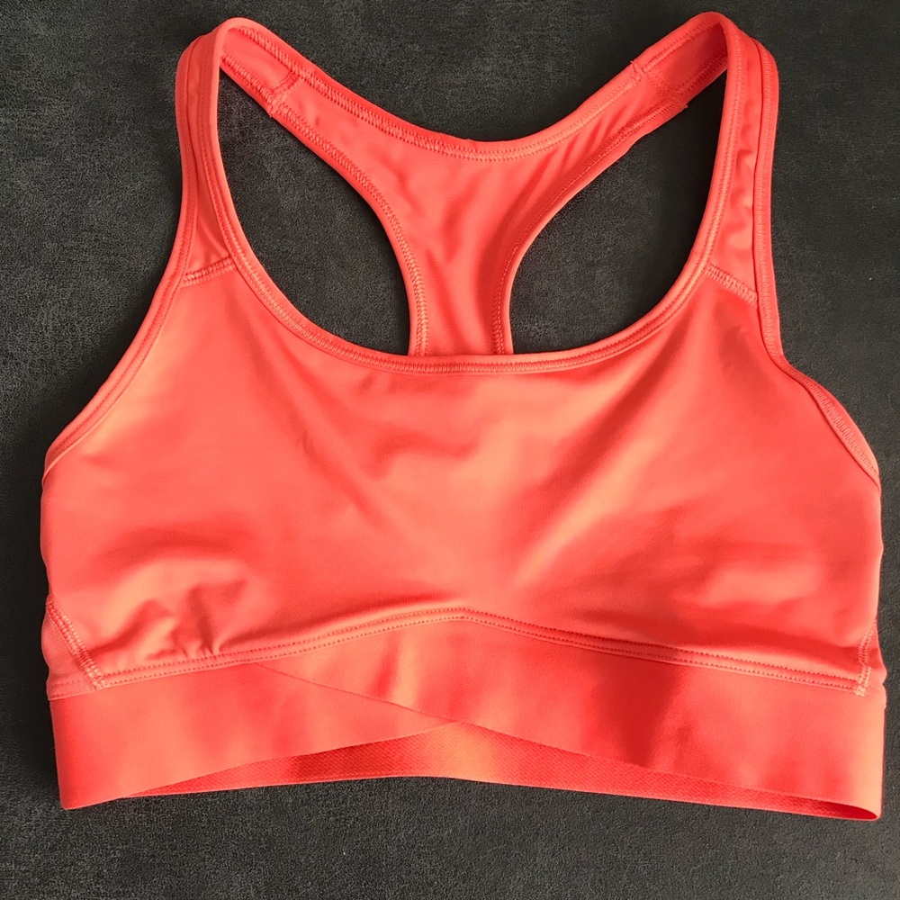 Pink Victoria’s Secret sports bra