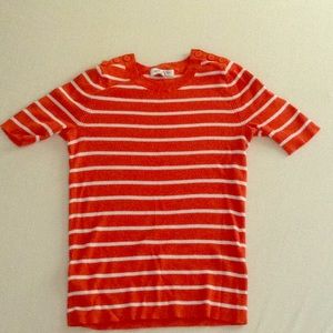 Banana Republic sweater strip shirt
