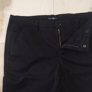 STONE ROSE BLACK STRETCH CHINOS - SIZE 34