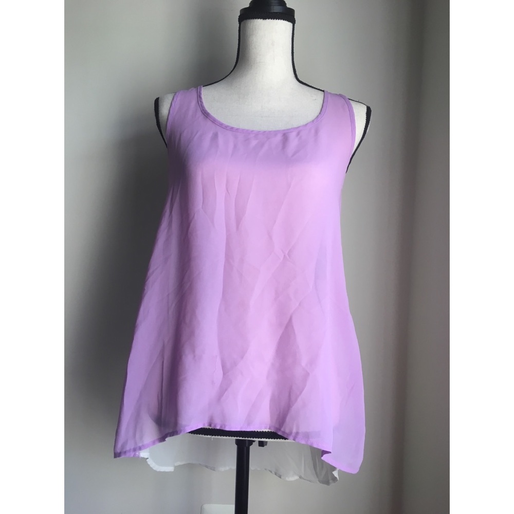 Lavender Sheer Top