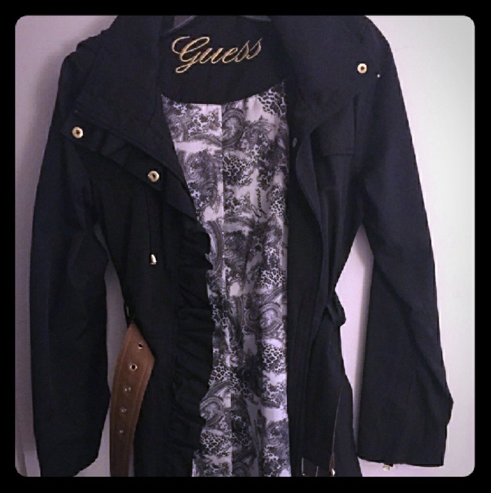 Guess Long Hooded Coat (Raincoat)