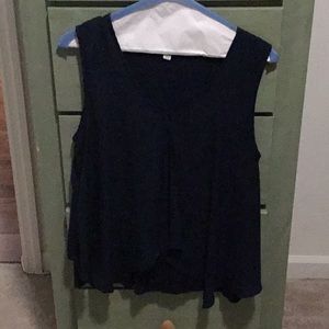 Navy tank blouse