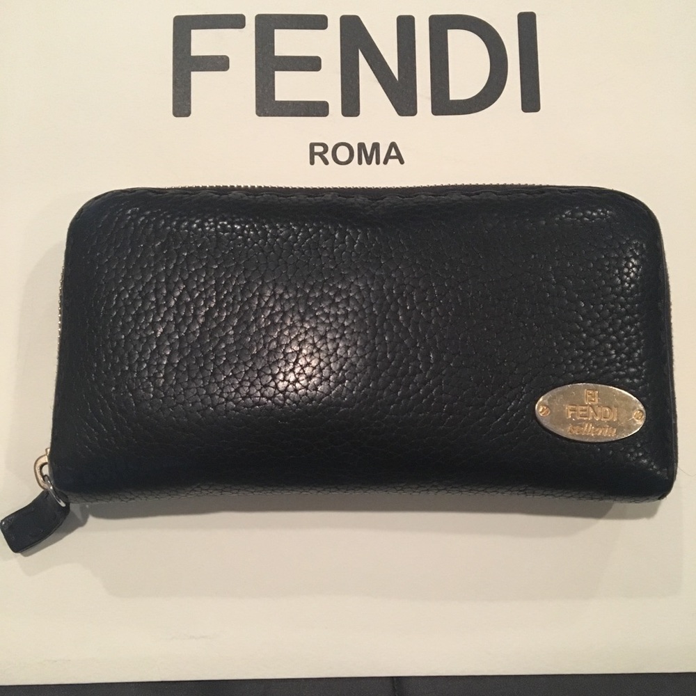Fendi leather wallet