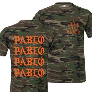 I Feel Like Pablo-Kanye West - Camouflage T-Shirt