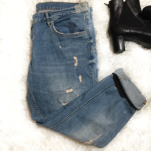 Zara Denim - FINAL {Zara} Distressed Light Wash Skinny Jeans