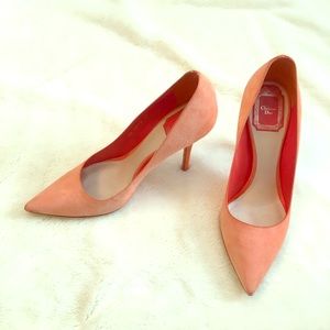 Authentic Christian Dior stiletto heels orange 37