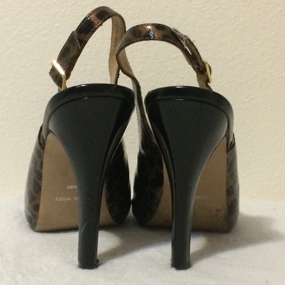 Leopard Print Slingbacks - Picture 3 of 4