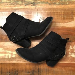 Black Express Booties Size 8