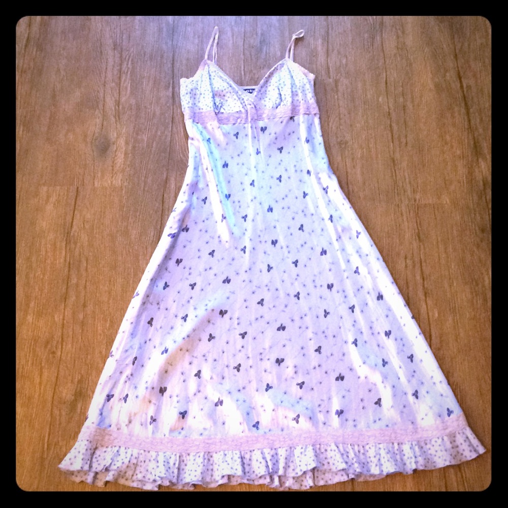 100% Silk Bebe 3/4 length Dress