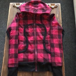 Scuba hoodie flannel print