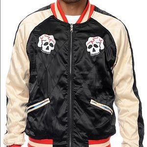 Straight to hell reversible souvenir jacket.