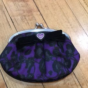 Coach coin purse purple and black