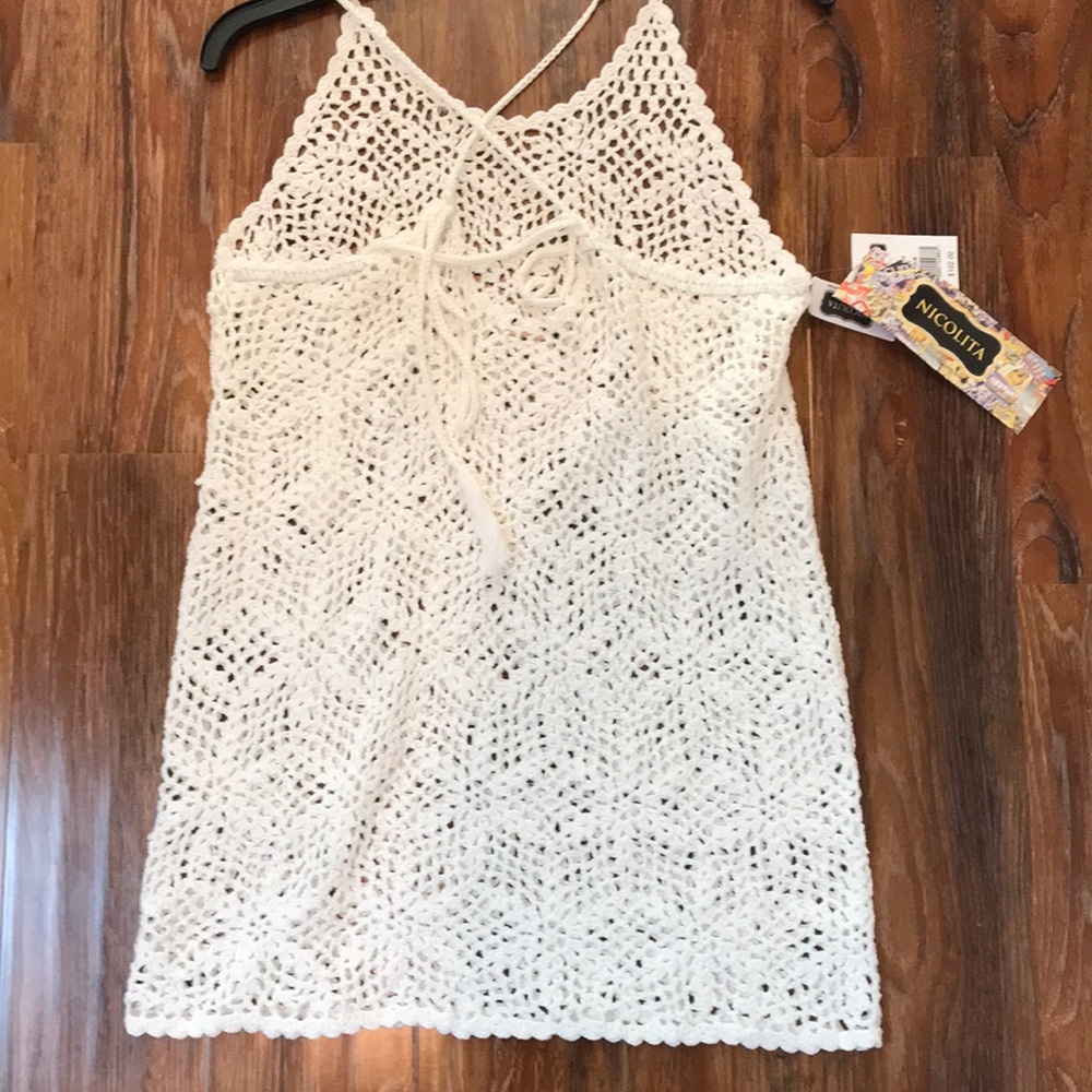 Brand new Nicolita crochet Beach coverup top