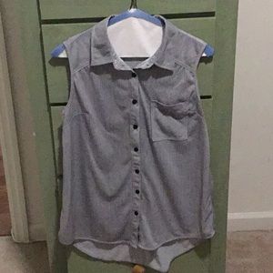 Button tank blouse