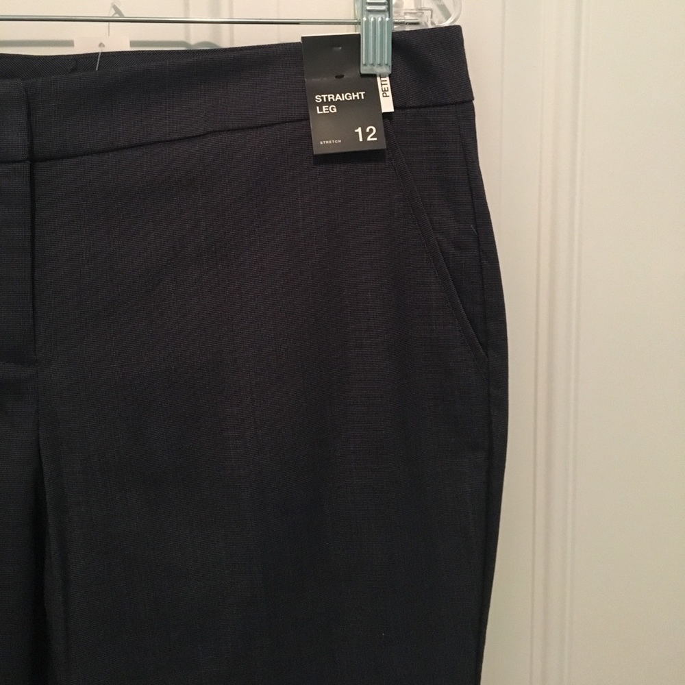 NWT NY&C Straight leg navy trousers