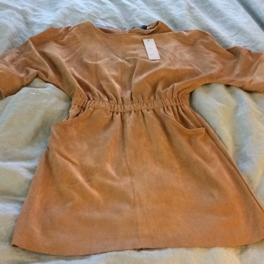 Suede Camel Dress