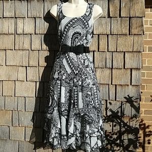 Layered Ruffled Skirt Dress
