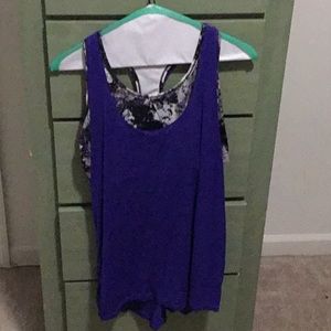Racer back work out top