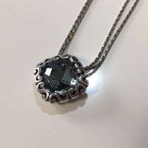 Brighton necklace with blue jewel 16”