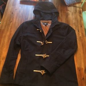 H&M navy hooded jacket
