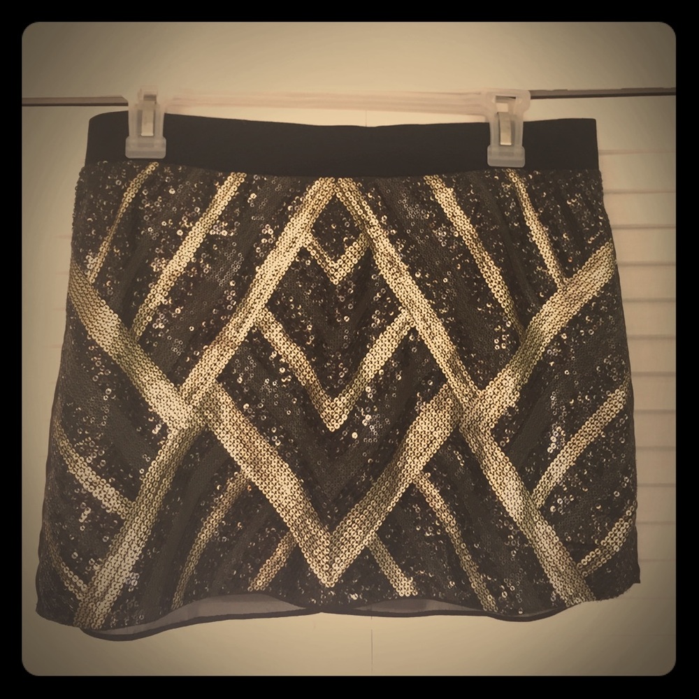 3/$15  Sparkly mini skirt