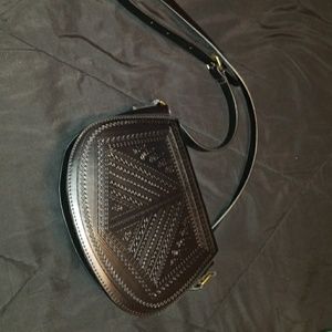 Black cross body purse