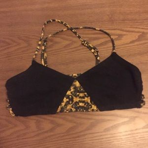 RVCA leopard bralette