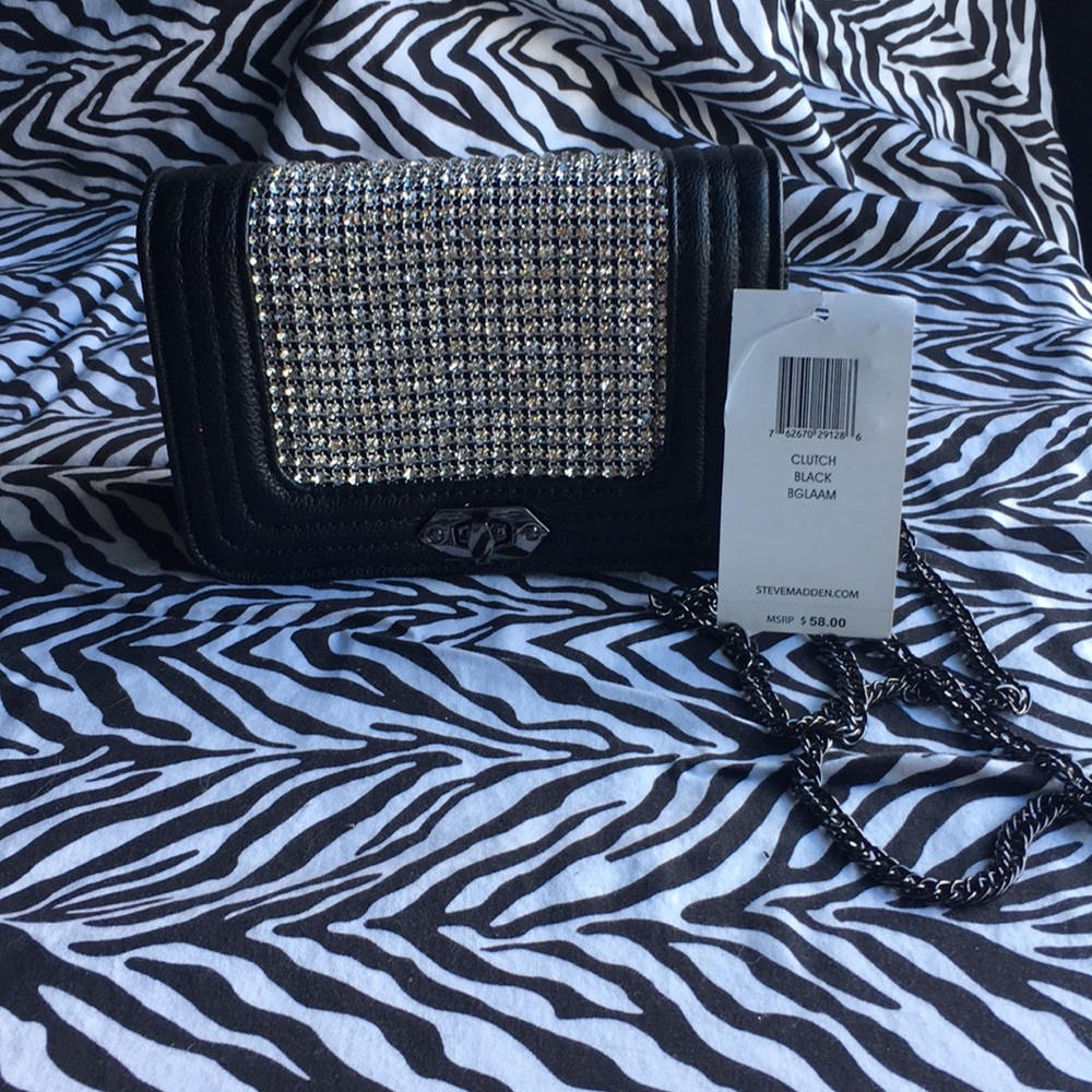 Steve Madden Clutch BLK BGlaam 💋