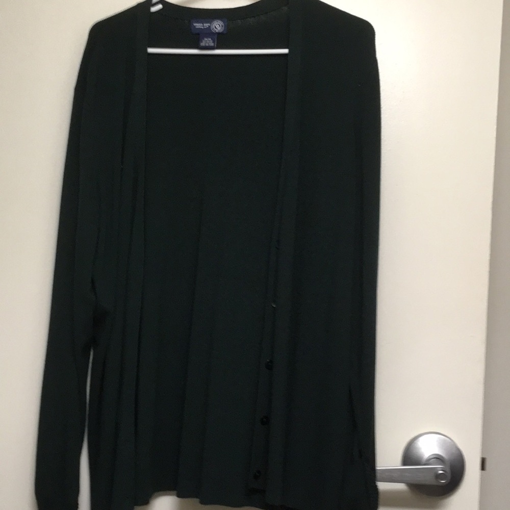 Green cardigan