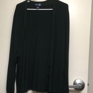 Green cardigan