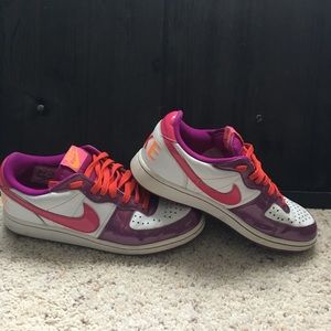 Purple & Orange Nike Sneakers