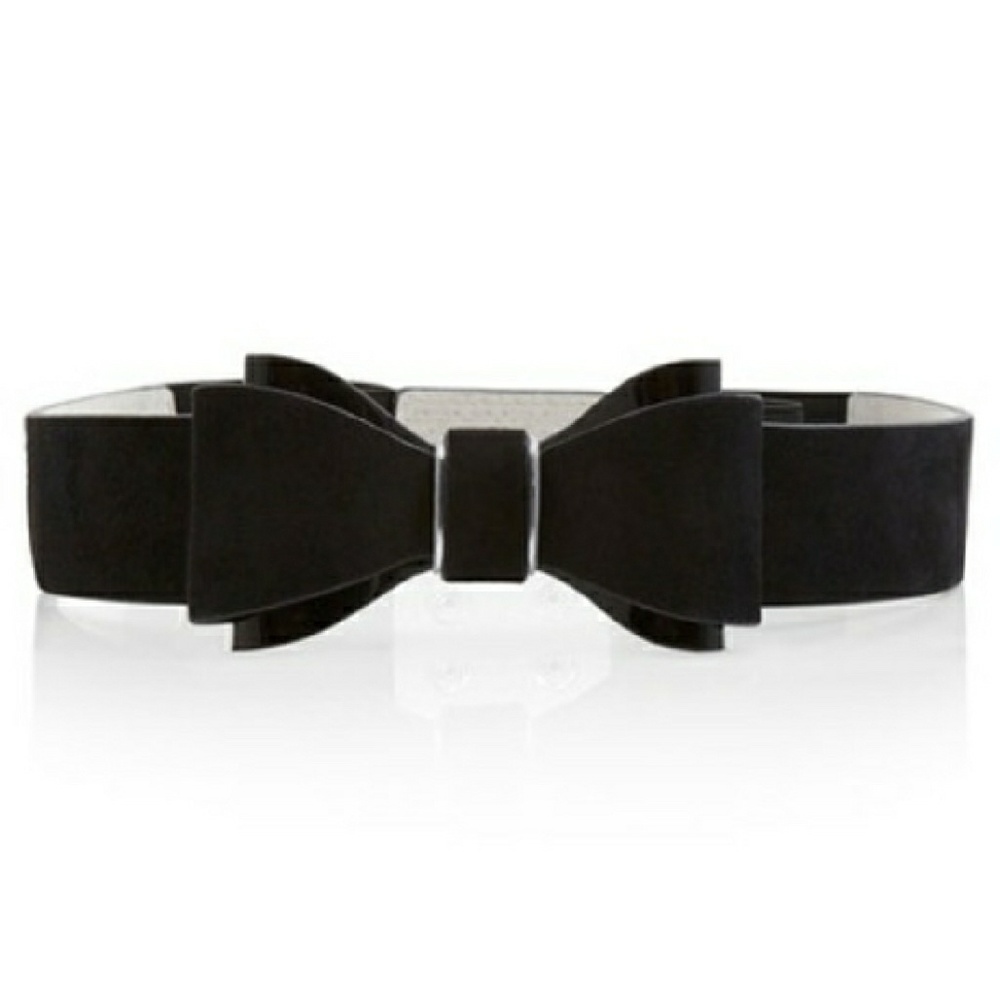 WHBM Black Bow Belt