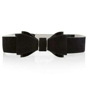 WHBM Black Bow Belt