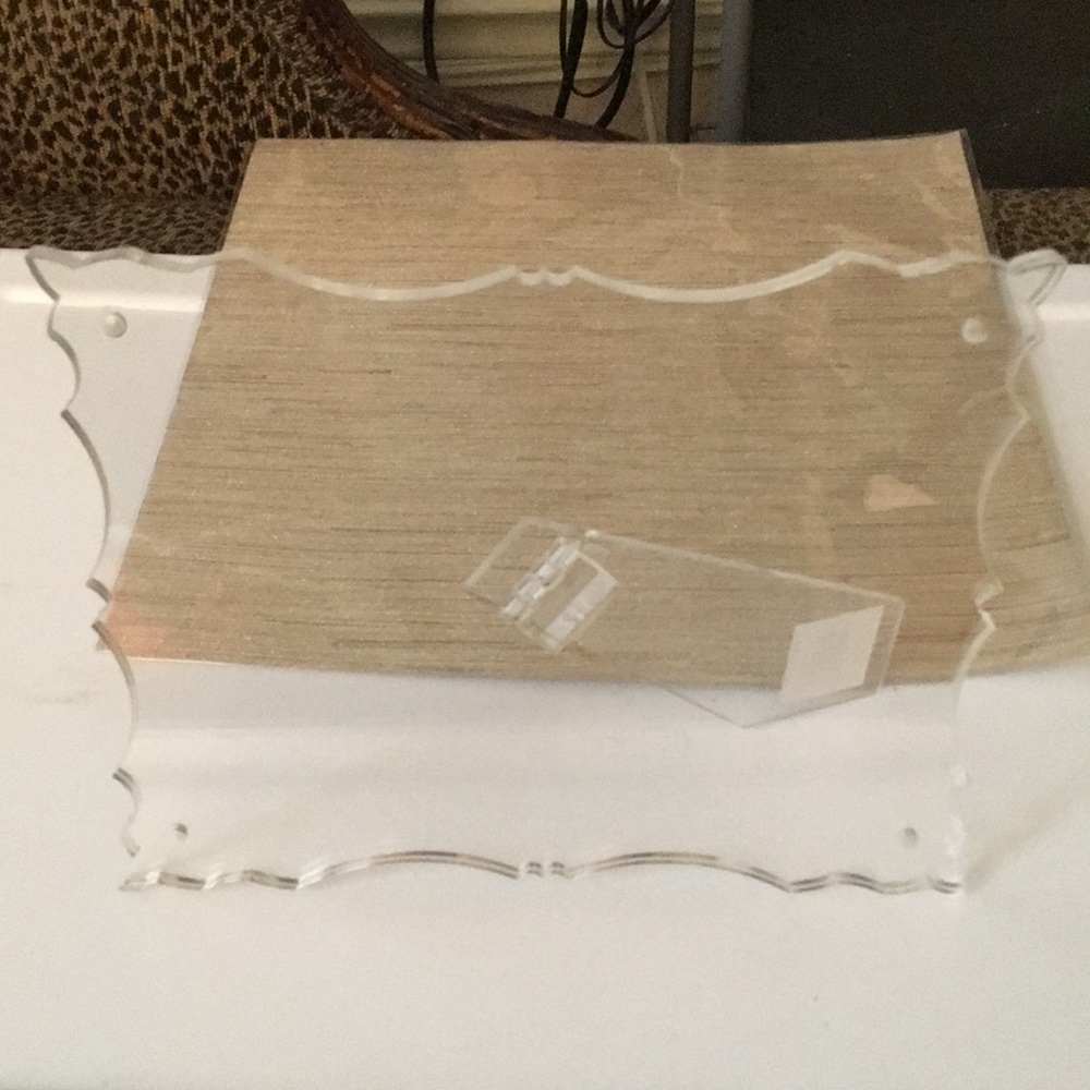 Lucite picture frame
