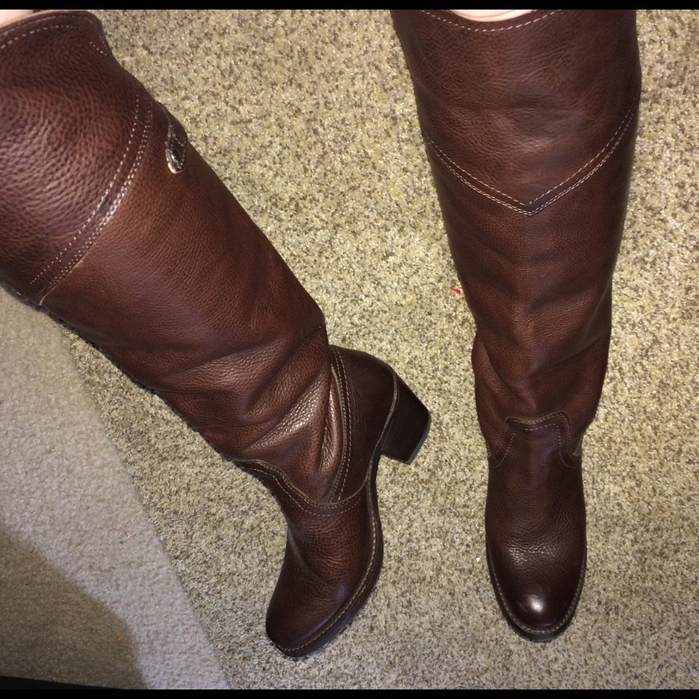 Frye Jane tall cuff OTK Boots