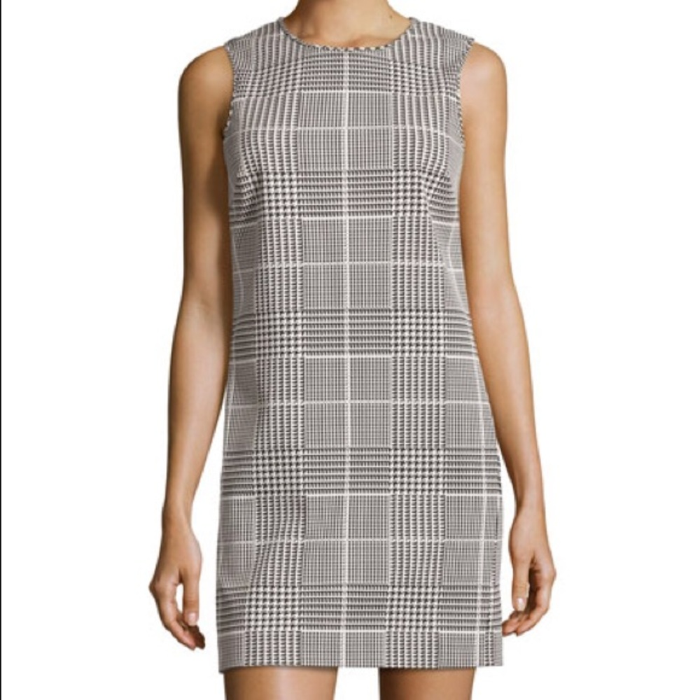 Theory Houndstooth Shift Dress