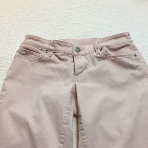 Jeans, Loft curvy Straight.  Very light pink