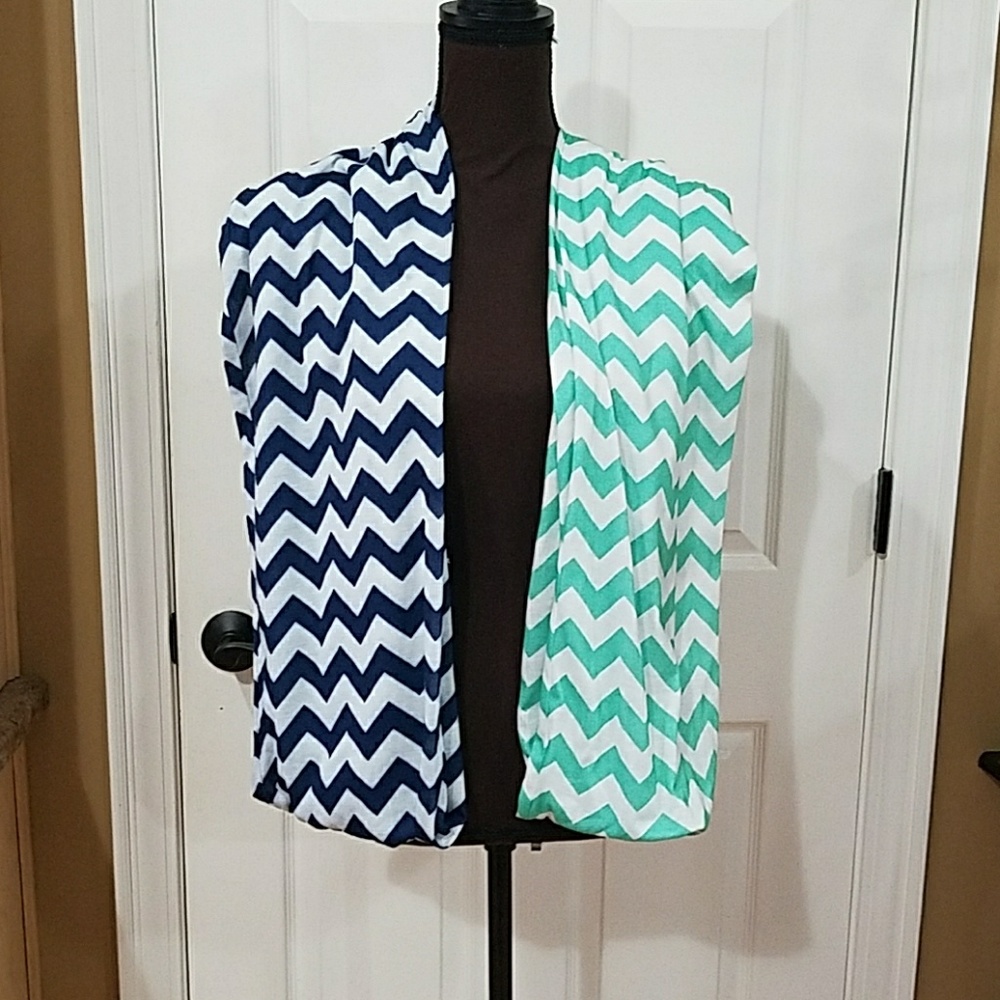 Two infinity scarves